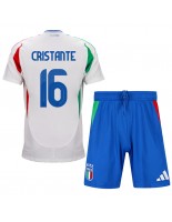 Italia Bryan Cristante #16 Bortedraktsett Barn EM 2024 Korte ermer (+ bukser)